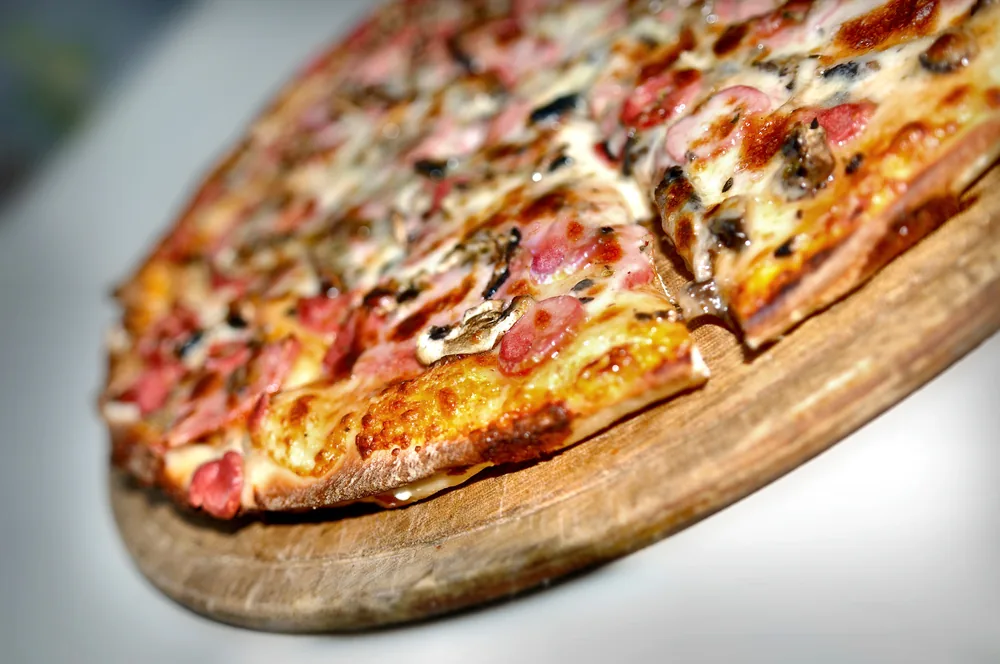 Italian pizza fresh from the oven